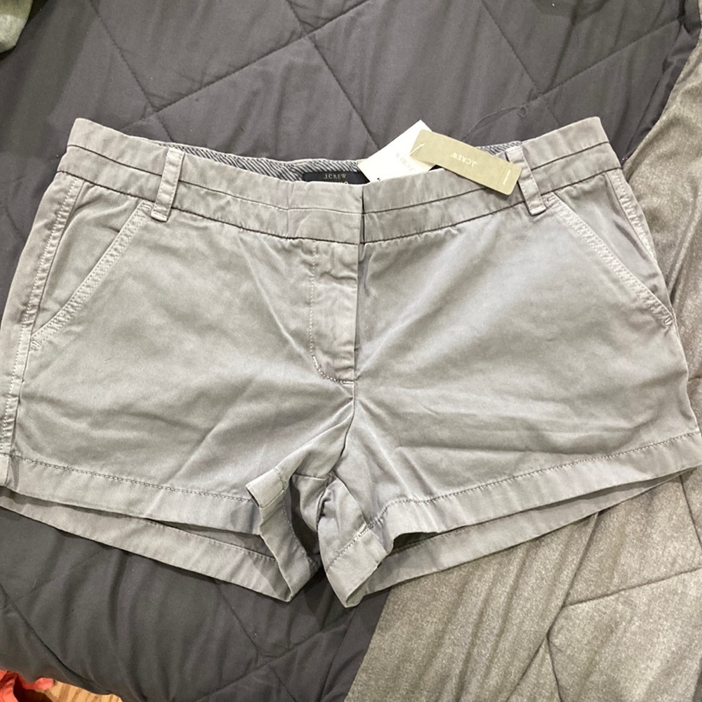 NWT JCREW chino shorts, gray, sz 12